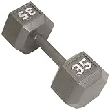 CAP Barbell 35 lb. Solid Gray Hex Dumbbell - Single