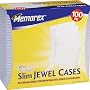 Memorex 32021992 Slim CD/DVD 5mm 100-Pack Jewel Cases