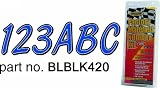 HardlineC LETTER SET SILVER/BLACK SIBKG400