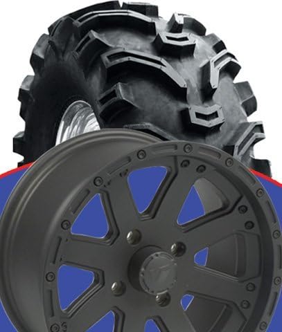 2006-2010 ARCTIC CAT PROWLER 159 BLACK WHEEL KIT ON 25" BEAR CLAWS, Manufacturer: VISION WHEELS, Manufacturer Part Number: VWB15921-AD, Stock Photo - Actual parts may vary.