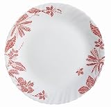 Luminarc - 9202393 - Lot de 6 Assiettes Plates - 25 cm - Opale Romancia Red