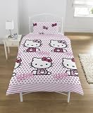 Hello Kitty Queue Pink Single Duvet Quilt Cover