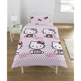Hello Kitty 'Queue' Single Duvet Bedding Set, Rotary