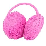 Allegra K Girls Soft Plush Earwarmers Ear Muffs Earflap Headband Fuchsia