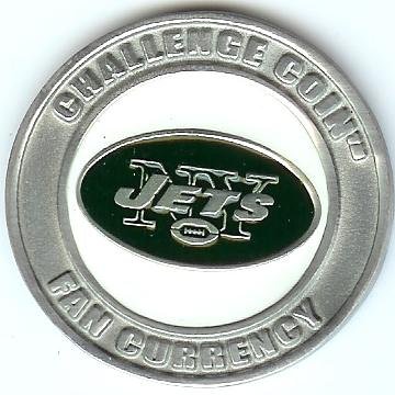 NFL New York Jets Poker Guard with black velvet pouch