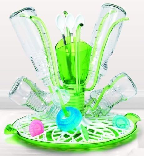New Kid Munchkin Sprout Baby Bottle &amp; Accessories Drying Rack Tray Cleaning Organiser by kids baby