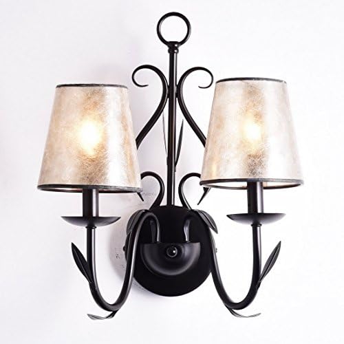 Truelite Industrial E12 Mica Shade Metal Wall Sconce 2 Lights