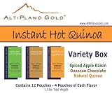 AltiPlano Gold Gluten-Free High Fiber Whole Grain Instant Hot Quinoa Cereal: Variety Box Sampler