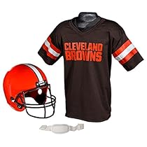 Franklin Sports NFL Cleveland Browns Replica Youth Helmet and Jersey Set
