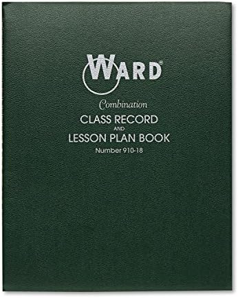 Hubbard 91018 Combination Record &amp; Plan Book, 9-10 Weeks, 8 Periods/Day, 11 x 8-1/2