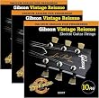 Gibson Vintage Reissue 3-Pack VR10 Electric Guitar Strings
