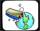  : Mouse Pad with globe, erasure, eraser, world, earth, erase