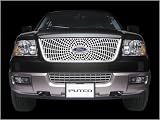 Putco 303114 Liquid Spider Web Thick 3-D Mirror  Solid Aluminum Grille