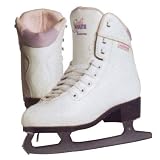 Jackson Softskate Plus Girl's Figure Ice Skates - 1.0/White-Tan
