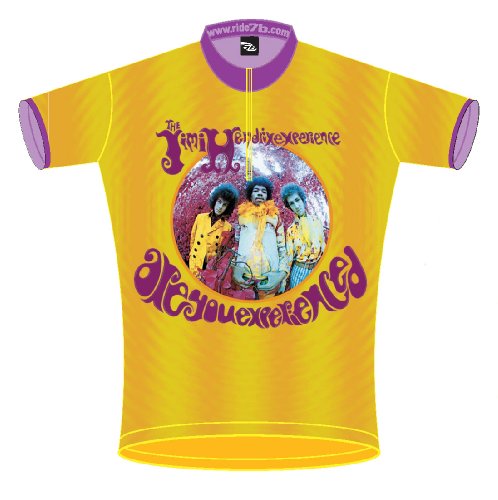 Jimi Hendrix Are You Experienced Cycling Jersey Men's Short Sleeve Large On Sale