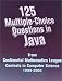 Books : 125 Multiple-Choice Questions in Java