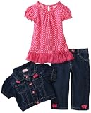 Nannette Toddler Girls Denim Jacket Set