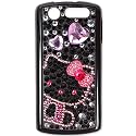 ハローキティ iDress ジュエリーカバー for docomo MADEIAS PP N-01D ブラック/NO1D-KT1