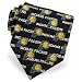 Men's Indiana Pacers Type Silk Tie by NBA in Black