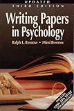 Writing papers in psychology : a student guide