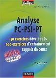 Exercices de mathématiques : Analyse PC-PSI-PT, 2e année