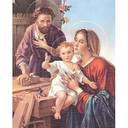 Carded 8"x10" Prints for Framing - Holy Family - Linen Paper - 7 and 4 Color Process Printing