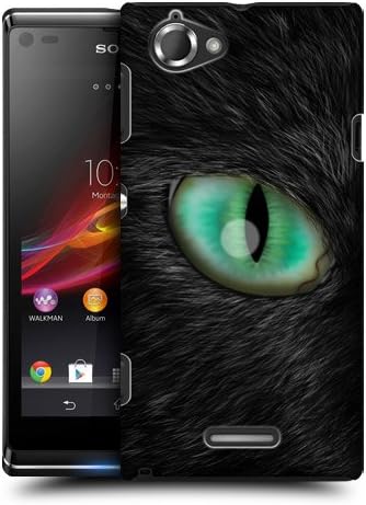 Head Case Designs Cat Animal Eye Protective Snap-on Hard Back Case Cover for Sony Xperia L C2105