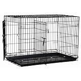 Precision Pet 2-Door Great Crate Pet Crate, Black, Up to 90 Pounds