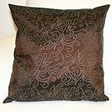 Barcelona Cushion Cover (Chocolate / Gold)