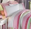 Annas Ruffle Pink Twin Size Sheet Set