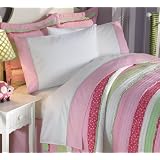 Annas Ruffle Pink Queen Sheet Set by Pem America