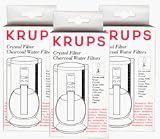 Krups 590 Charcoal Filters, 3 Pack, 1 Year Supply