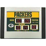 Team Sports Green Bay Packers Scoreboard Desk Clock