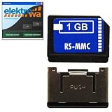 Produkt-Bild: 1 GB MMC mobile Card (1GB RS MMC Karte) + ELEKTROWA-SOFTWARE + Adapter Speicherkarte f&uuml;r Nokia 3650