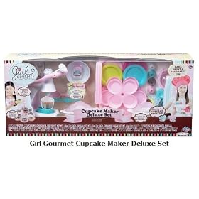 Girl Gourmet Cupcake Maker Deluxe Set by Children Cooking Sets