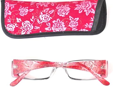 SET Reading Glasses CLEARANCE Lot 2 Pack Fashionable EYEGLASSES + Folding Reading Glasses w Case +2.75