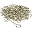 144 Key Chain Wallet Parts Nickel Plated Craft Findings 32mm