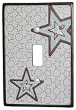 Beansprout Mod Star Switch Plate, Blue