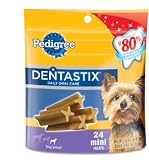 Pedigree Dentastix Daily Oral Care Mini Snack Food for Toy/Small Dogs, 6-Ounce Pouches (Pack of 12)