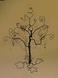 Black Tone Hand Made Jewelry Display Tree Stand Necklace Holder Rack