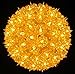 Bethlehem Indoor/Outdoor Christmas Standard Star Sphere 100, Yellow
