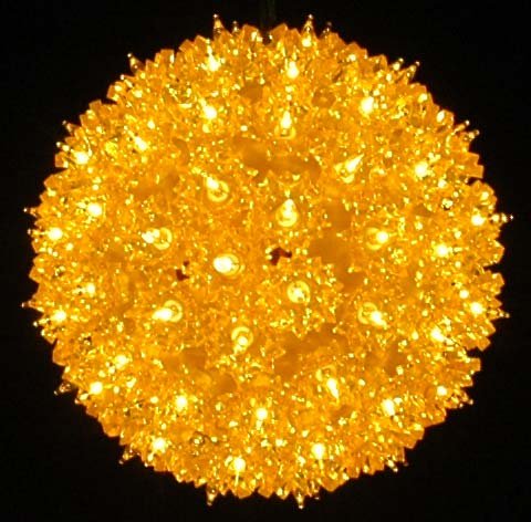 Bethlehem Indoor/Outdoor Christmas Standard Star Sphere 100, Yellow