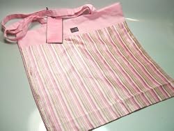 Della Q Pink Silk Cotton Mazie Knitting Book Tote Bag