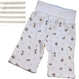 Under The Nile Organic Cotton Rolled Waist Pant - Nature's Nursery Print or Stripe - Available in Sizes NB-6M