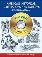 American Historical Illustrations and Emblems CD-ROM and Book (Black-And-White Electronic Design)