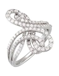 1 ct tw Diamond Ring in 14k White Gold - Size 7