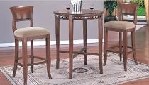 3pc Wooden Bar Table Set