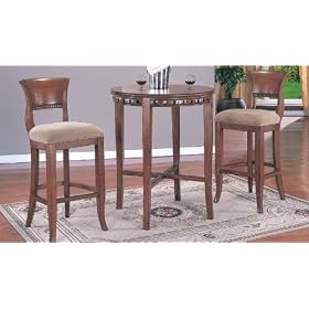 3pc Wooden Bar Table Set by Asia Direct Home Products