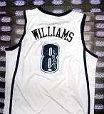 Deron Williams Autographed/Hand Signed Basketball Jersey (Utah Jazz) JSA (White Jersey)