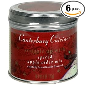 Canterbury Cuisine Snuggle Up Spiced Apple Cider Mix, 6-Ounce Tins (Pack of 6)